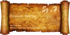 Szalai Herta névjegykártya